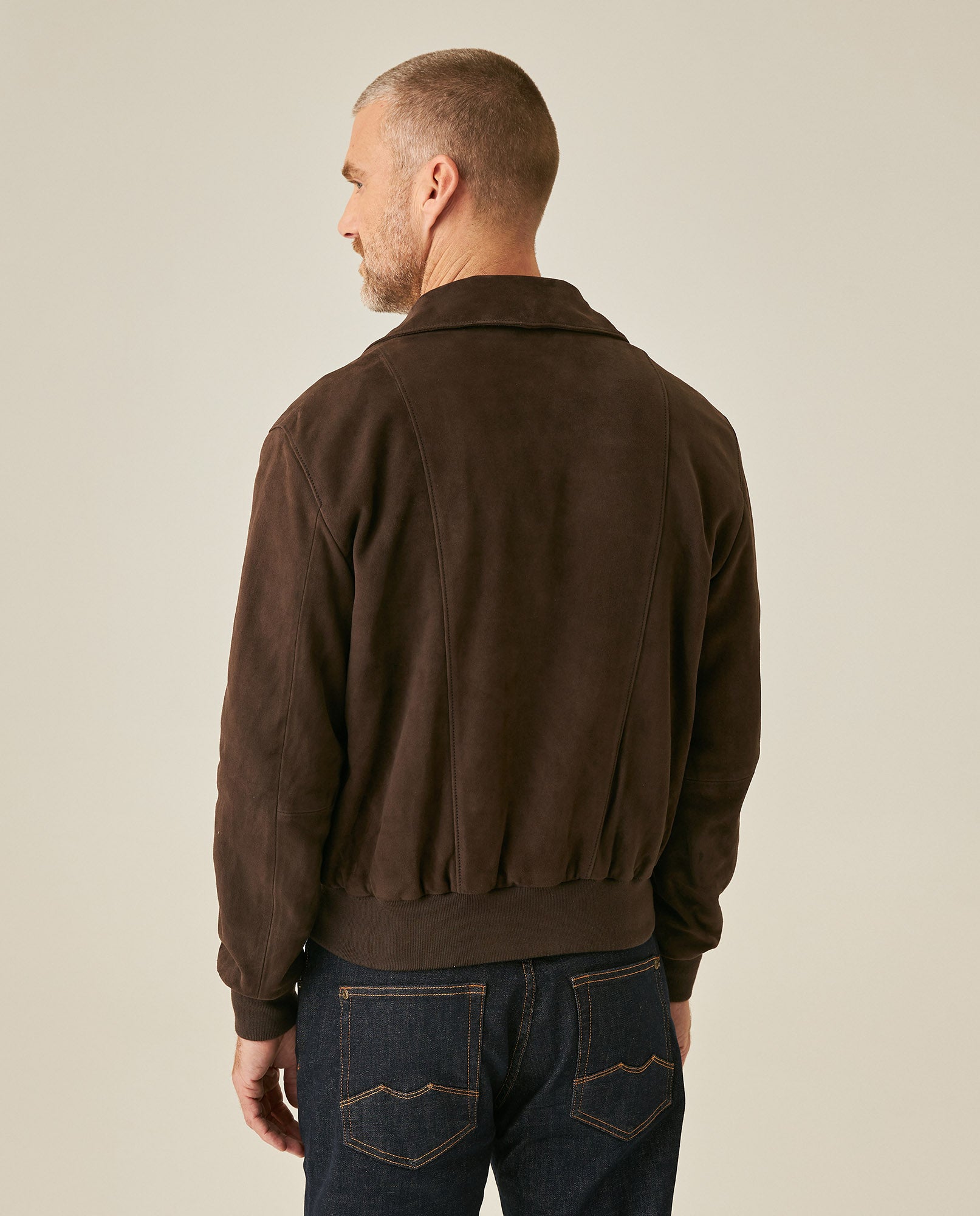 Men´s Suede Bomber Jacket - Brown 63_627H212_CAF190840_6