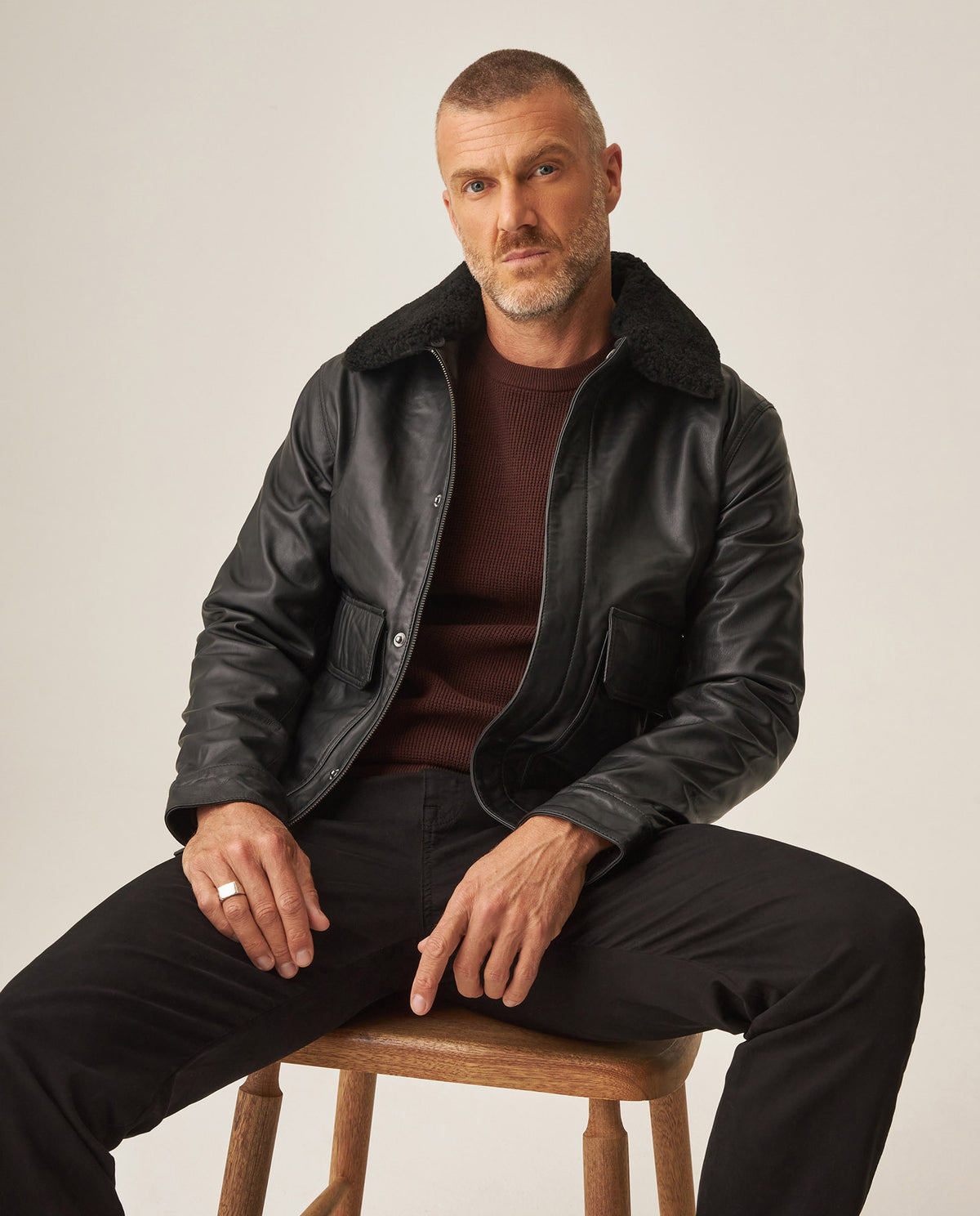 Men´s Lambskin Aviator Jacket - Black 63_627H400_NEG194007_0