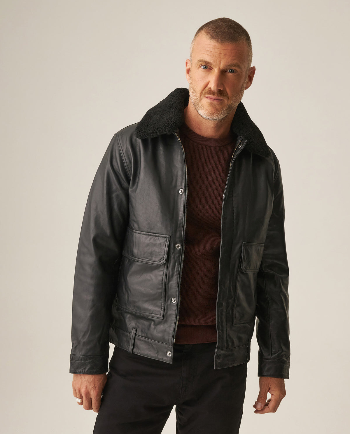 Men´s Lambskin Aviator Jacket - Black 63_627H400_NEG194007_3