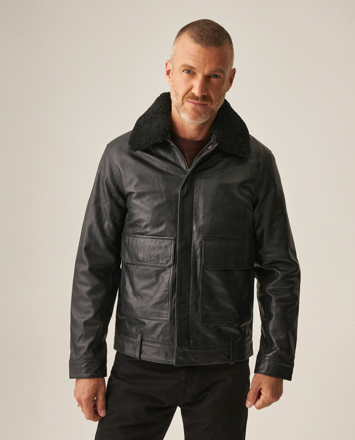 Men´s Lambskin Aviator Jacket - Black 63_627H400_NEG194007_5
