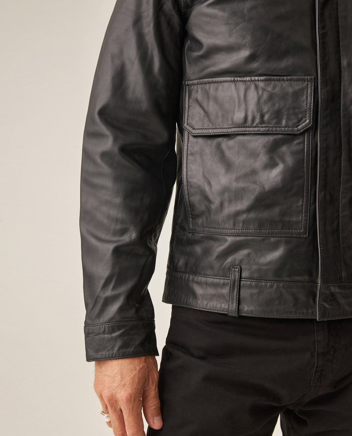 Men´s Lambskin Aviator Jacket - Black 63_627H400_NEG194007_6