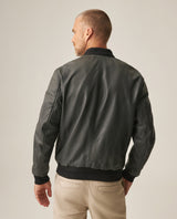 Men's Leather Jacket - Green 63_627H403_VER185621_5