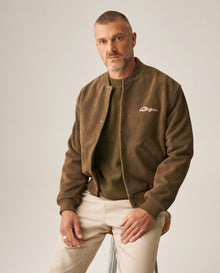 Men´s Leather Bomber Jacket - Green 63_627H404_VER170836_0