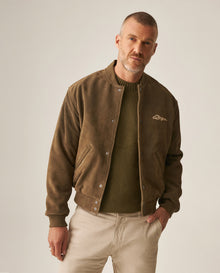 Men´s Leather Bomber Jacket - Green 63_627H404_VER170836_3