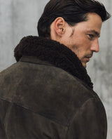 Mens Goat Suede Aviator Jacket - Special Collection - Brown 63_627H503_CAF191327_6