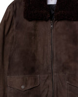 Mens Goat Suede Aviator Jacket - Special Collection - Brown 63_627H503_CAF191327_8