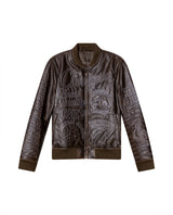 Mens Embroidered Sheepskin Leather Bomber Jacket - Special Collection - Brown 63_627H504_CAF191101_4