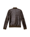 Mens Embroidered Sheepskin Leather Bomber Jacket - Special Collection - Brown 63_627H504_CAF191101_8