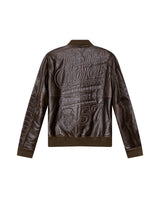 Mens Embroidered Sheepskin Leather Bomber Jacket - Special Collection - Brown 63_627H504_CAF191101_8