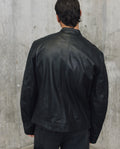 Mens Sheepskin Leather Biker Jacket - Special Collection - Black 63_627H505_NEG194007_6