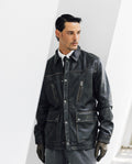 Mens Cowhide Leather Parka - Special Collection - Brown 63_627H506_CAF191325_4