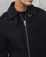 Mens Suede Aviator Jacket - Special Collection - Black 63_627H507_NEG194007_4