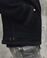 Mens Suede Aviator Jacket - Special Collection - Black 63_627H507_NEG194007_6