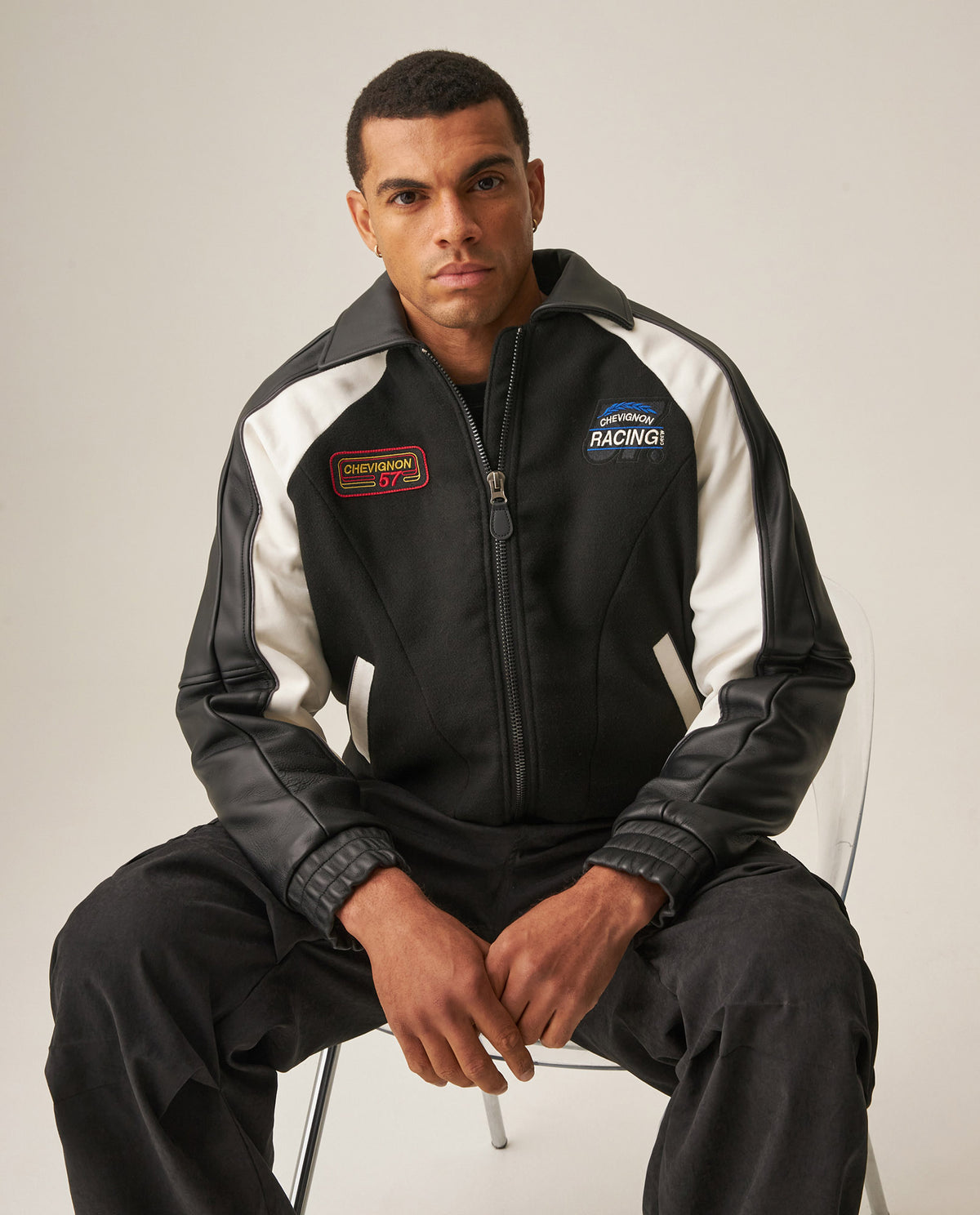 Men´s Racing Leather Jacket - Black 63_627H900_NEG194007_0