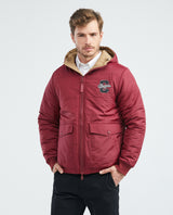 Men's Reversible Hooded Jacket Cargo Pockets Double-Face in Polyamide-Polyester Blend - 1