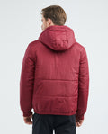 Men's Reversible Hooded Jacket Cargo Pockets Double-Face in Polyamide-Polyester Blend - 4