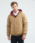 Men's Reversible Hooded Jacket Cargo Pockets Double-Face in Polyamide-Polyester Blend - 6