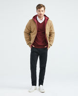 Men's Reversible Hooded Jacket Cargo Pockets Double-Face in Polyamide-Polyester Blend - 7