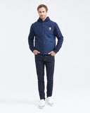 REMOVABLE SLEEVE JACKET IN BLUE