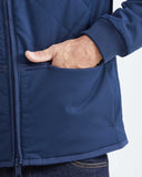 REMOVABLE SLEEVE JACKET IN BLUE