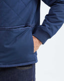 REMOVABLE SLEEVE JACKET IN BLUE