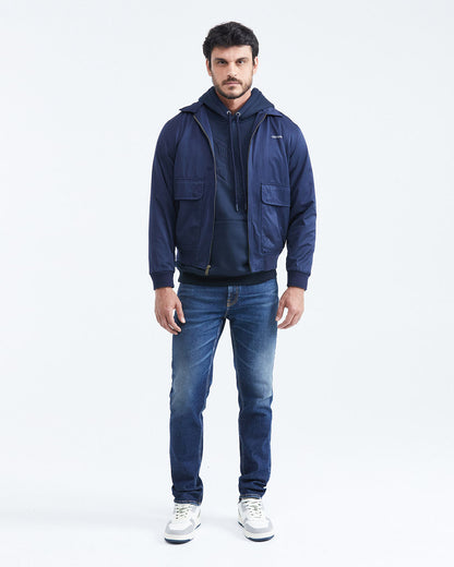 AVIATOR JACKET IN BLUE
