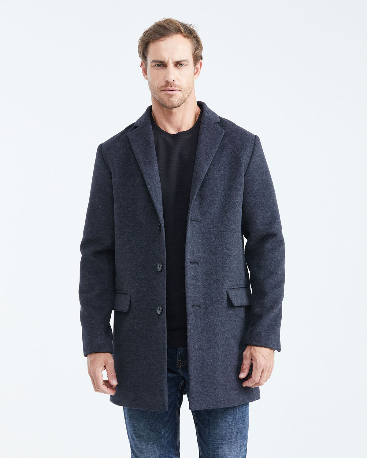 DOUBLE PIECE COAT IN GRAY