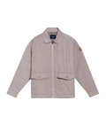 Men's Quilted Aviator Jacket in Cotton-Polyester Blend, Anchor - 1