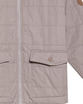 Men's Quilted Aviator Jacket in Cotton-Polyester Blend, Anchor - 7