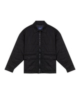 Men's Quilted Aviator Jacket in Cotton-Polyester Blend, Anchor - 1
