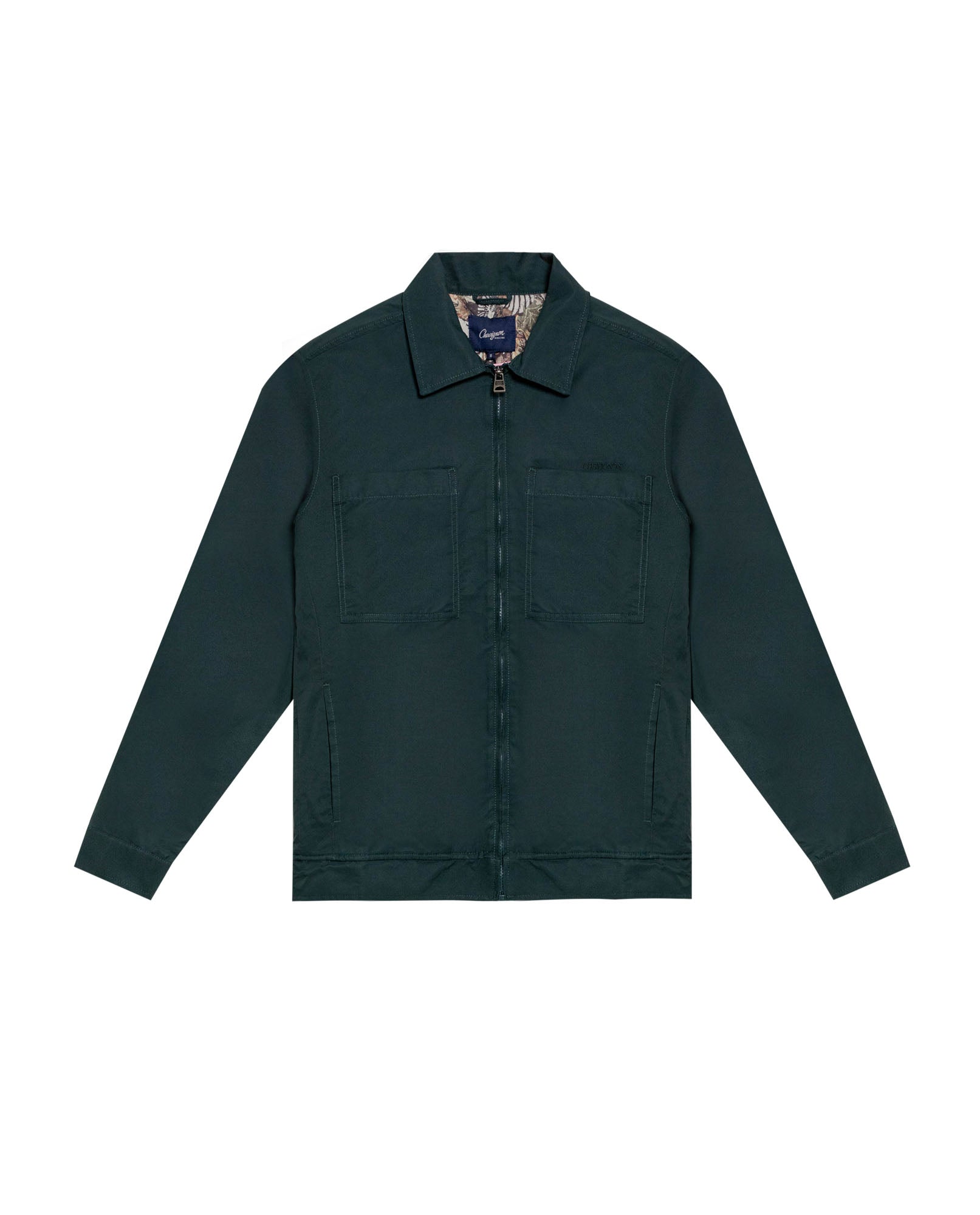 Men's Trucker Jacket in Cotton-Nylon Blend, Navigate 63_629G002_VER195350_3