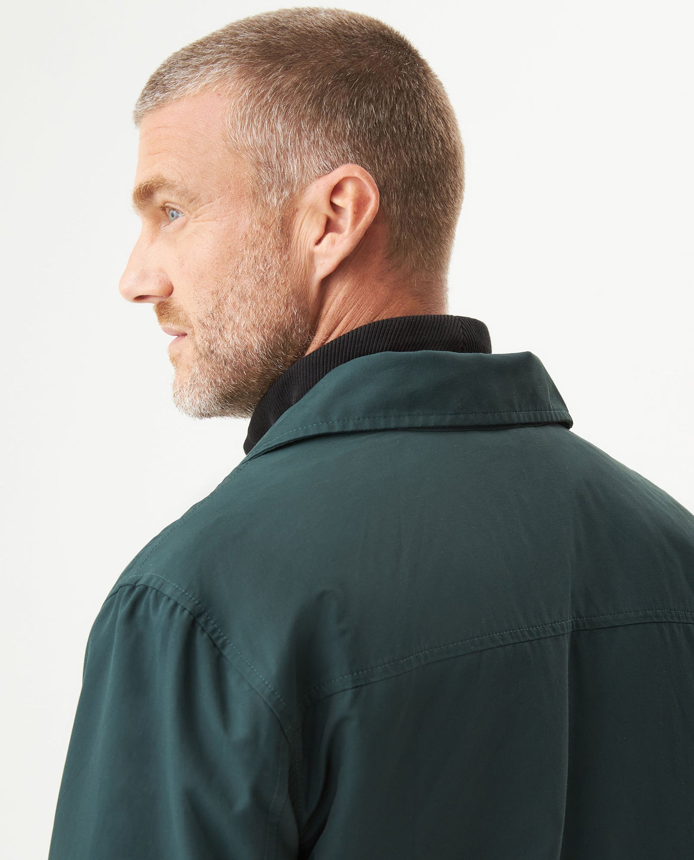 Men's Trucker Jacket in Cotton-Nylon Blend, Navigate 63_629G002_VER195350_7