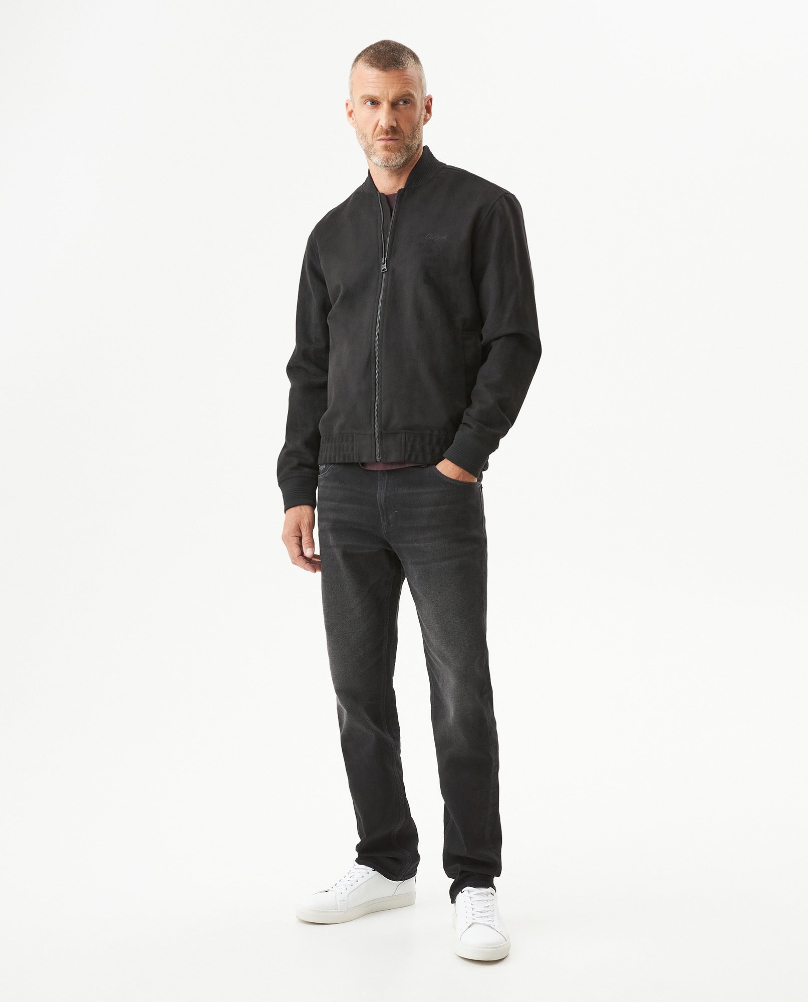 Men's Bomber Jacket - Black 629G003 - 3