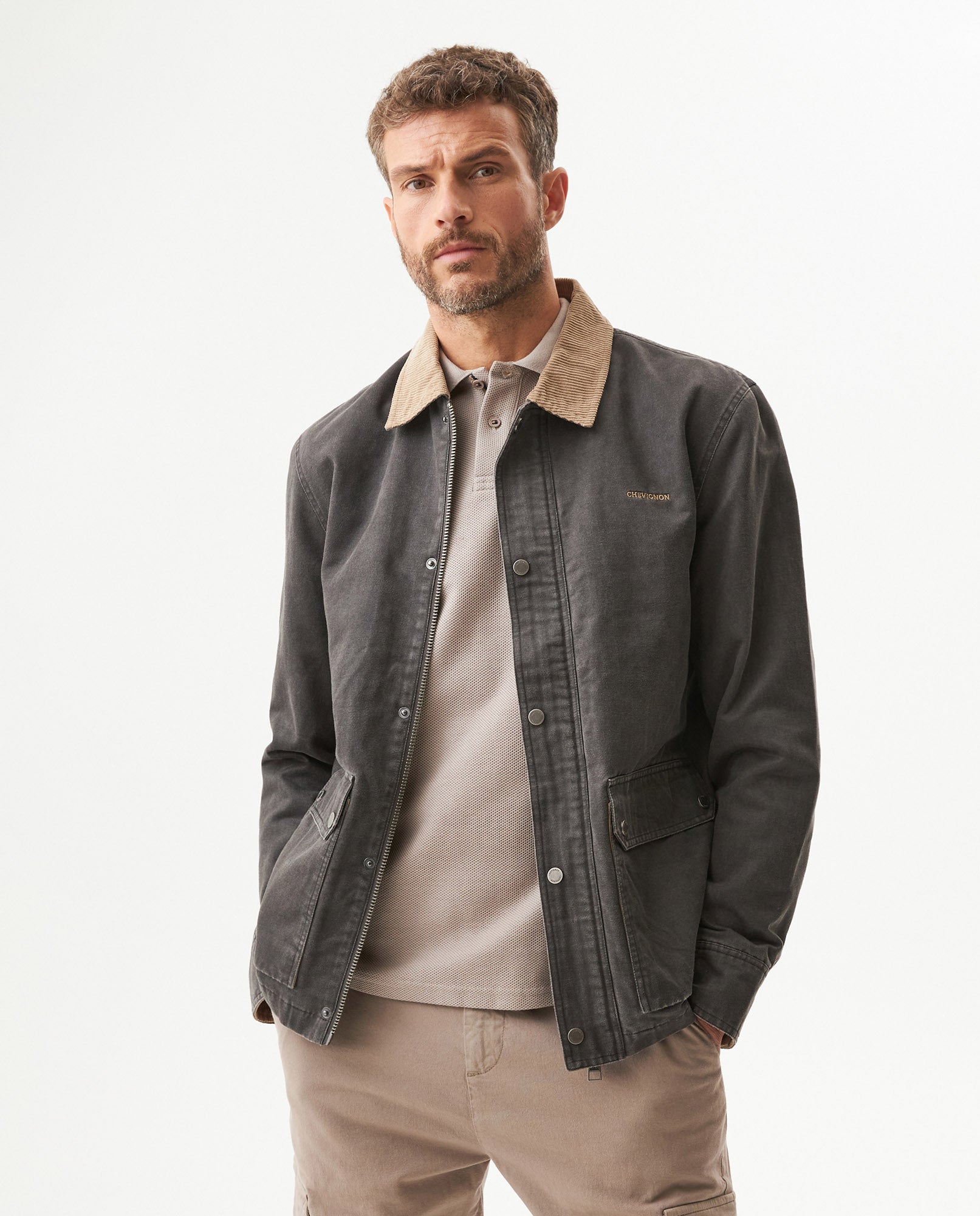 Men's Chore Jacket - Black 629G004 - 1