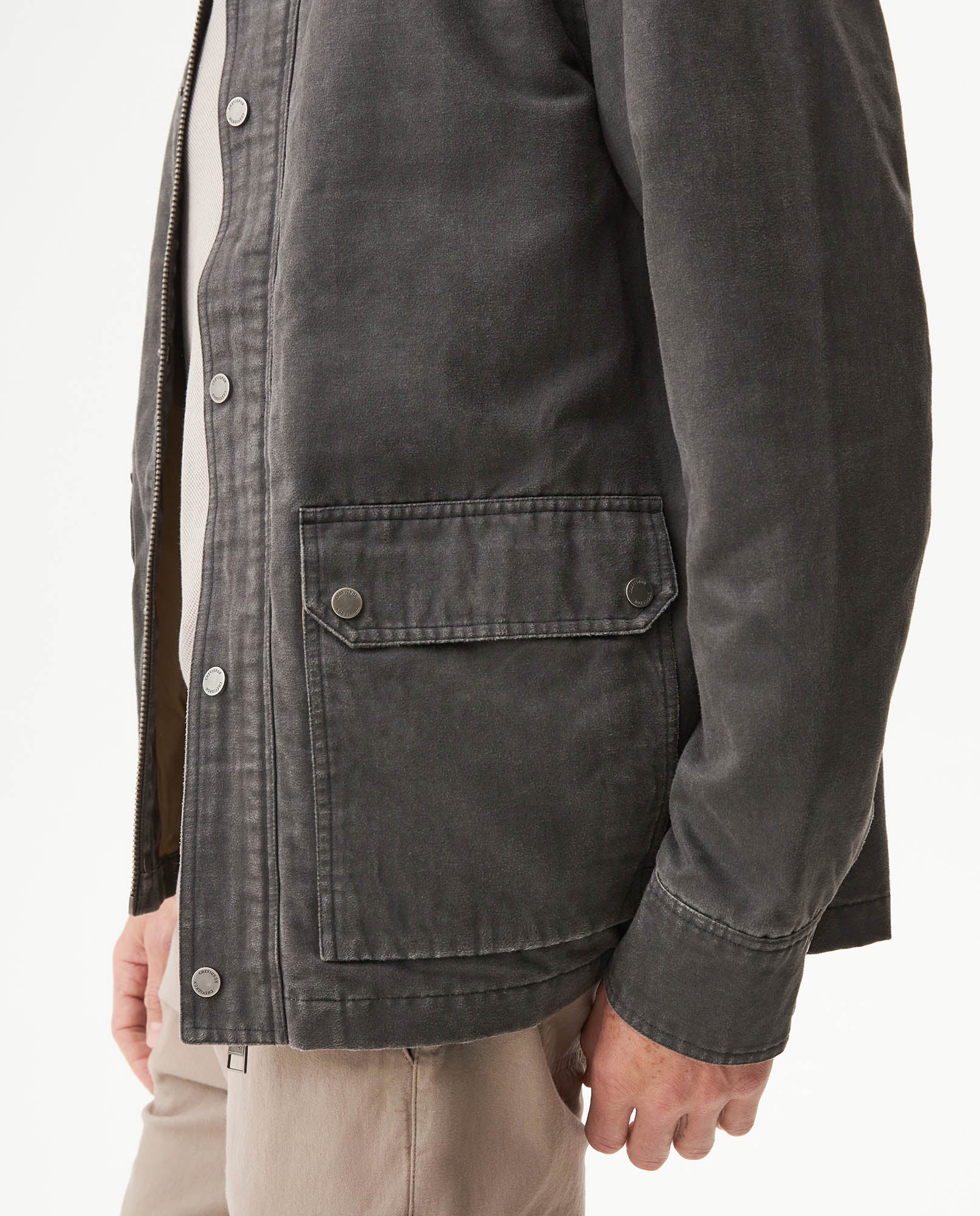 Men's Chore Jacket - Black 629G004 - 6