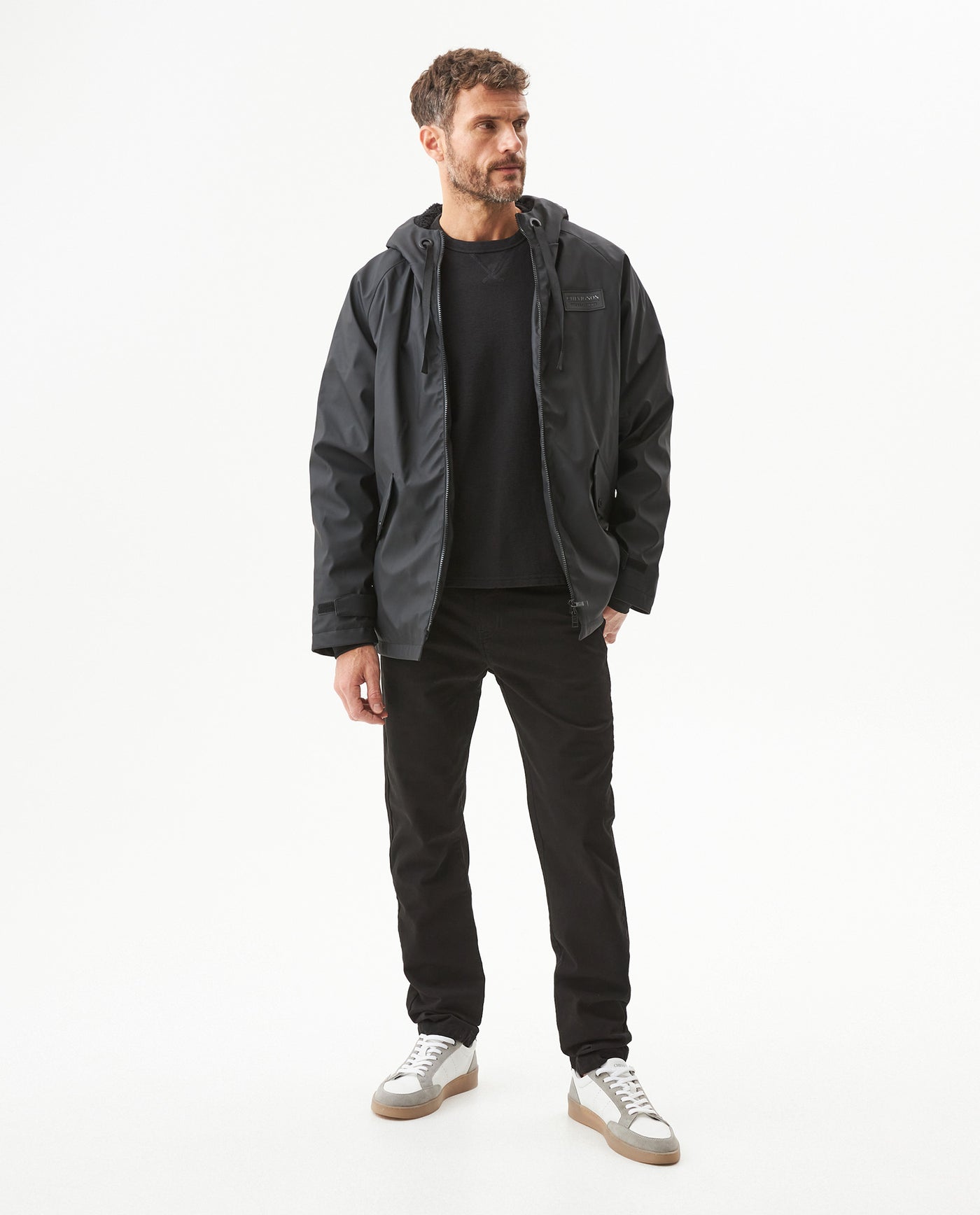 Men's Parka Jacket - Black 629G005 - 3