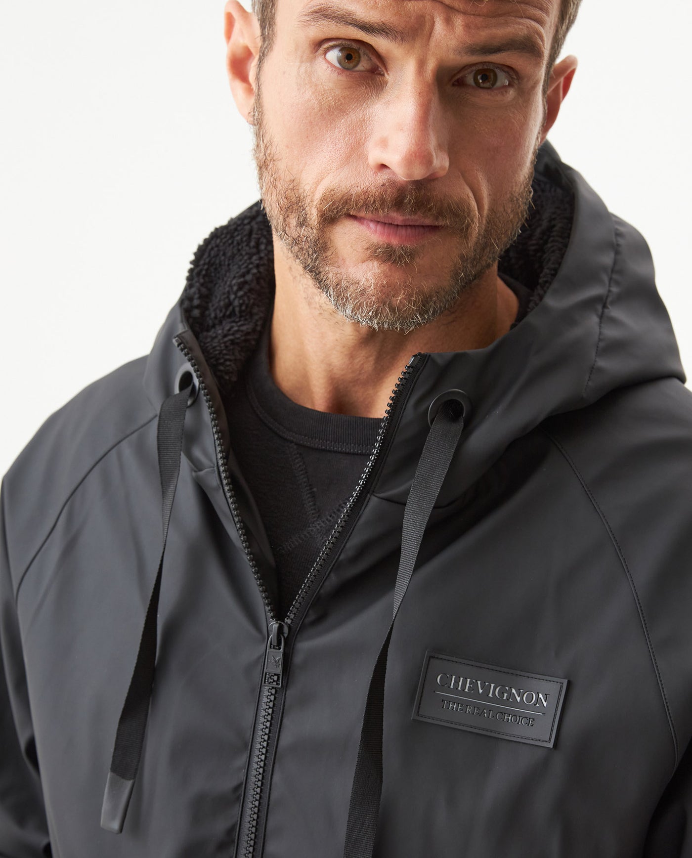 Men's Parka Jacket - Black 629G005 - 4