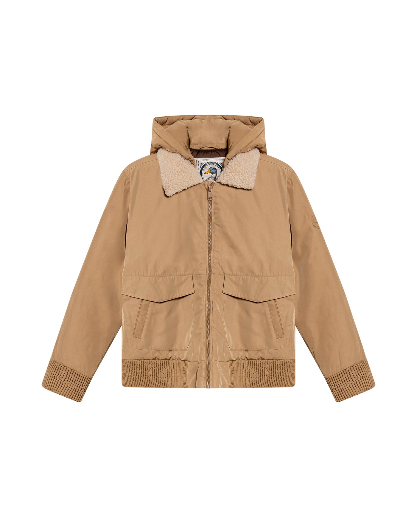 Men's Removable Hood Aviator Jacket in Polyester, Horizon 629G006 - 2