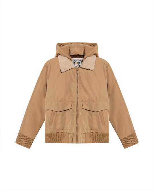 Men's Removable Hood Aviator Jacket in Polyester, Horizon 629G006 - 2