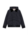 Men's Removable Hood Aviator Jacket in Polyester, Horizon 629G006 - 2