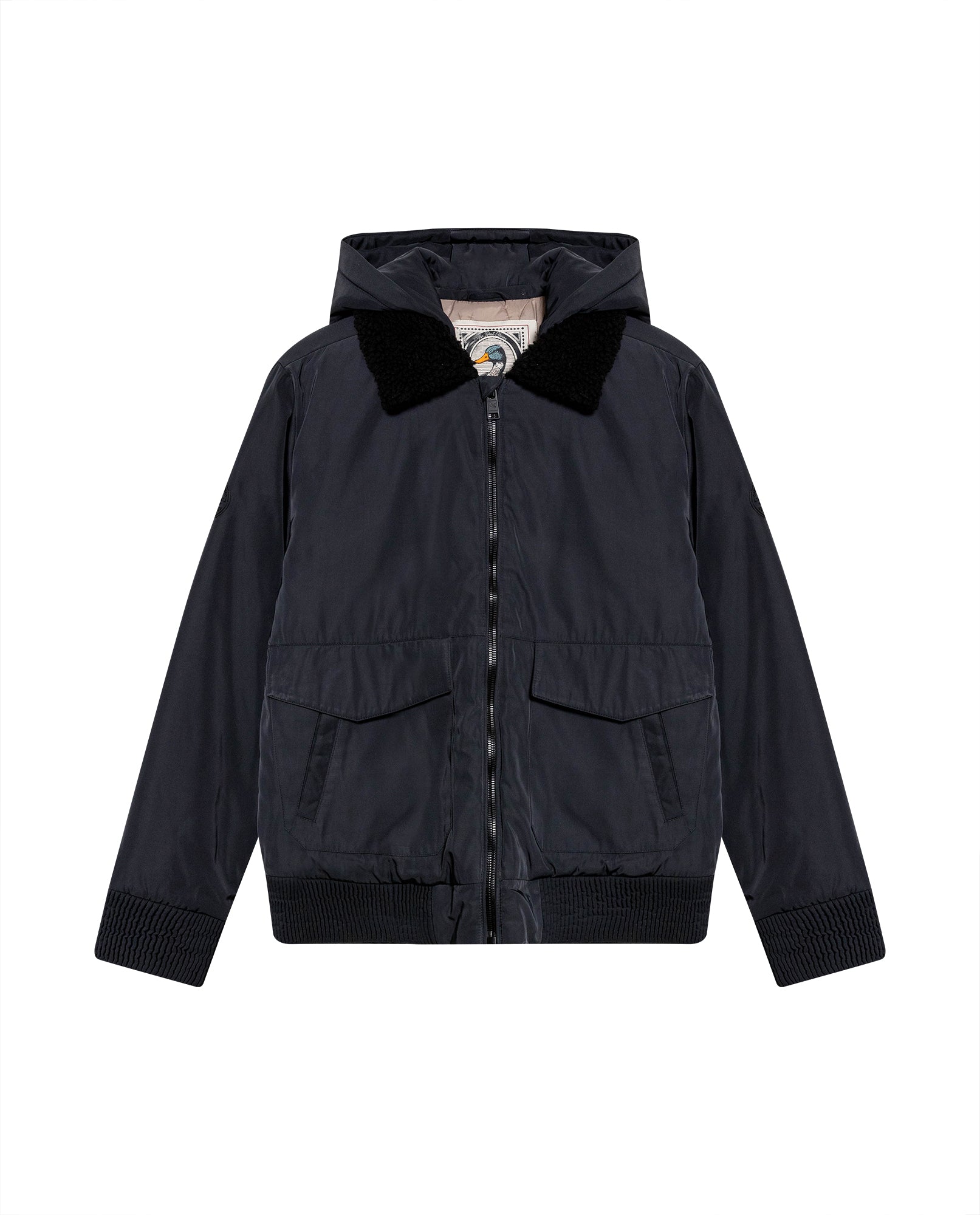 Men's Removable Hood Aviator Jacket in Polyester, Horizon 629G006 - 2