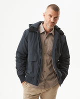 Men's Removable Hood Aviator Jacket in Polyester, Horizon 629G006 - 1