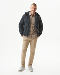 Men's Removable Hood Aviator Jacket in Polyester, Horizon 629G006 - 3