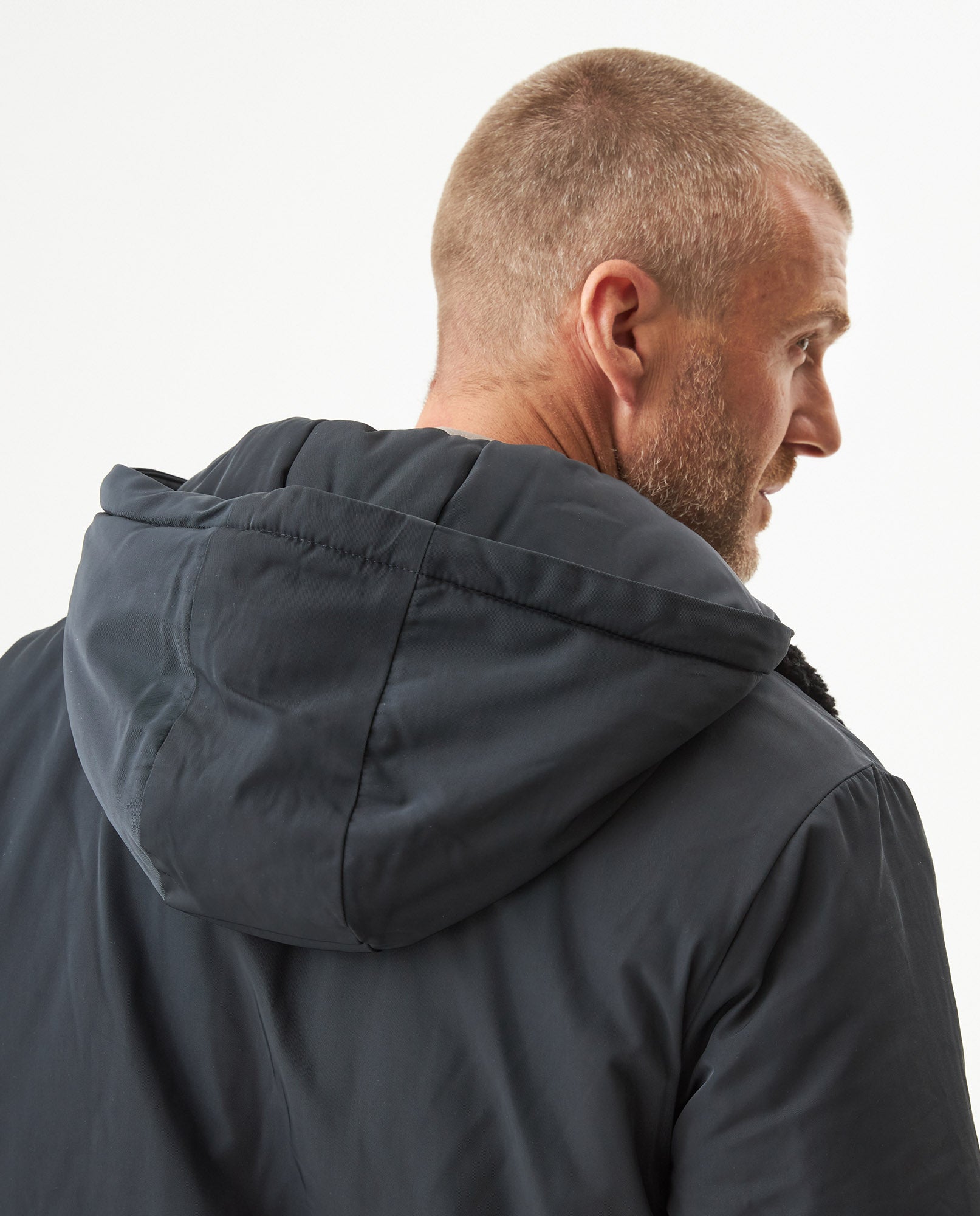 Men's Removable Hood Aviator Jacket in Polyester, Horizon 629G006 - 6