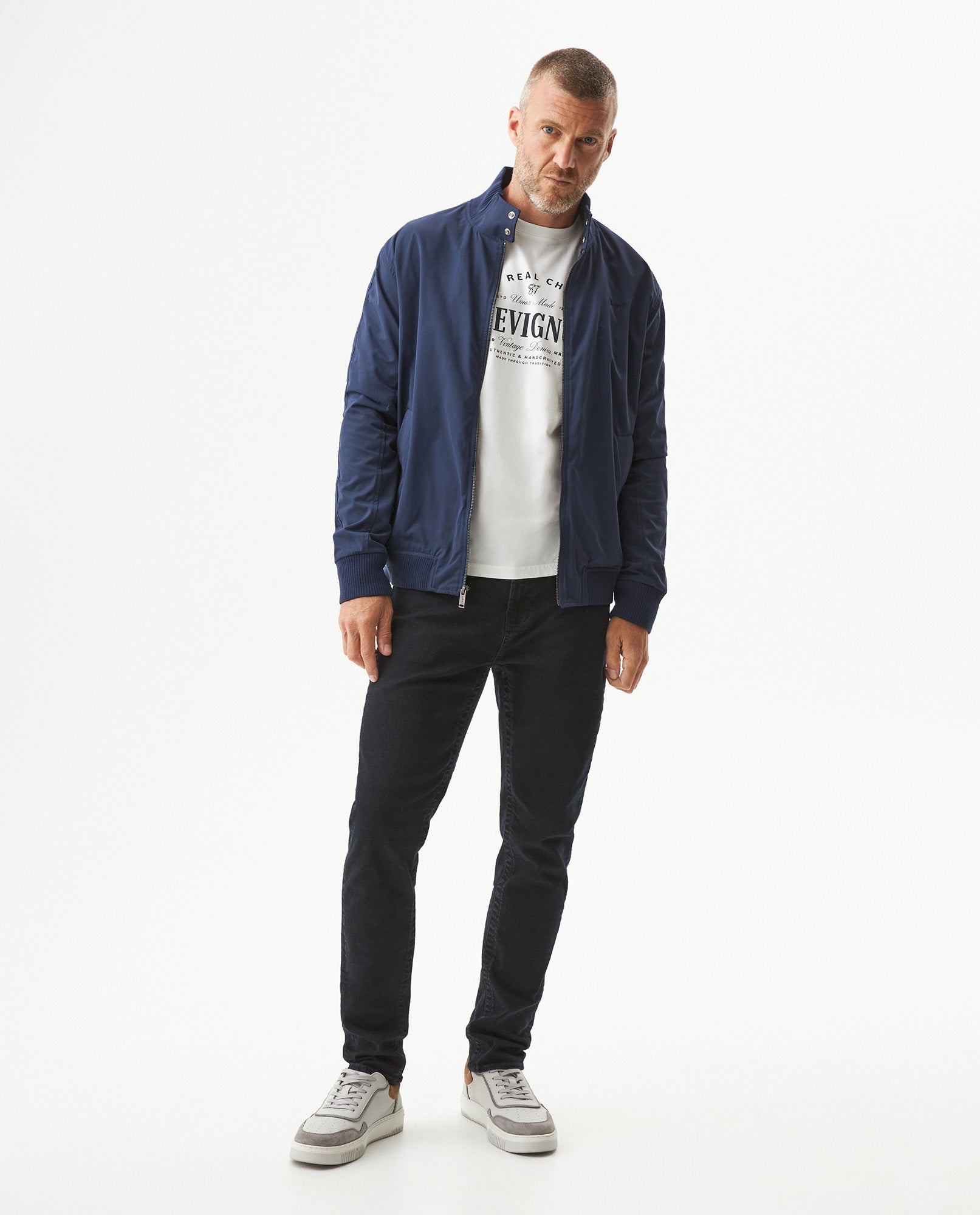 Men's Bomber Jacket - Blue 629G008 - 3
