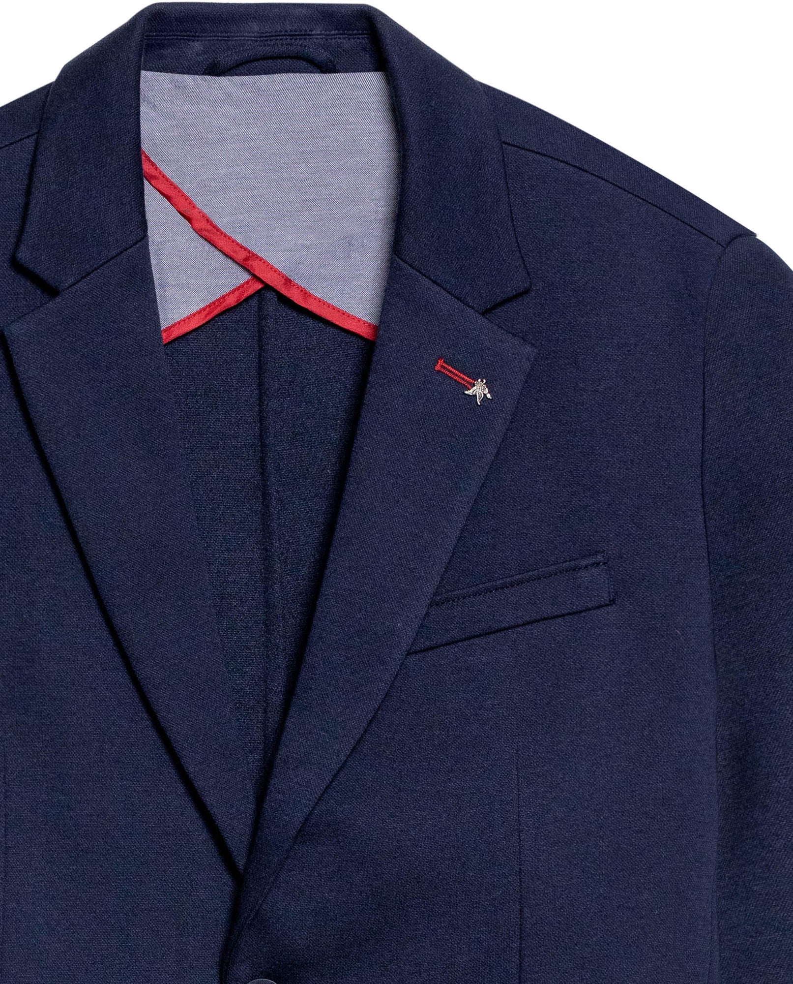 Men's Blazer with Duck Pin in Cotton-Polyester Blend, Maritime 629G009 - 6