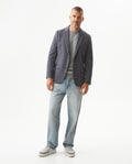 Men's Blazer with Duck Pin in Cotton-Polyester Blend, Maritime 629G009 - 3