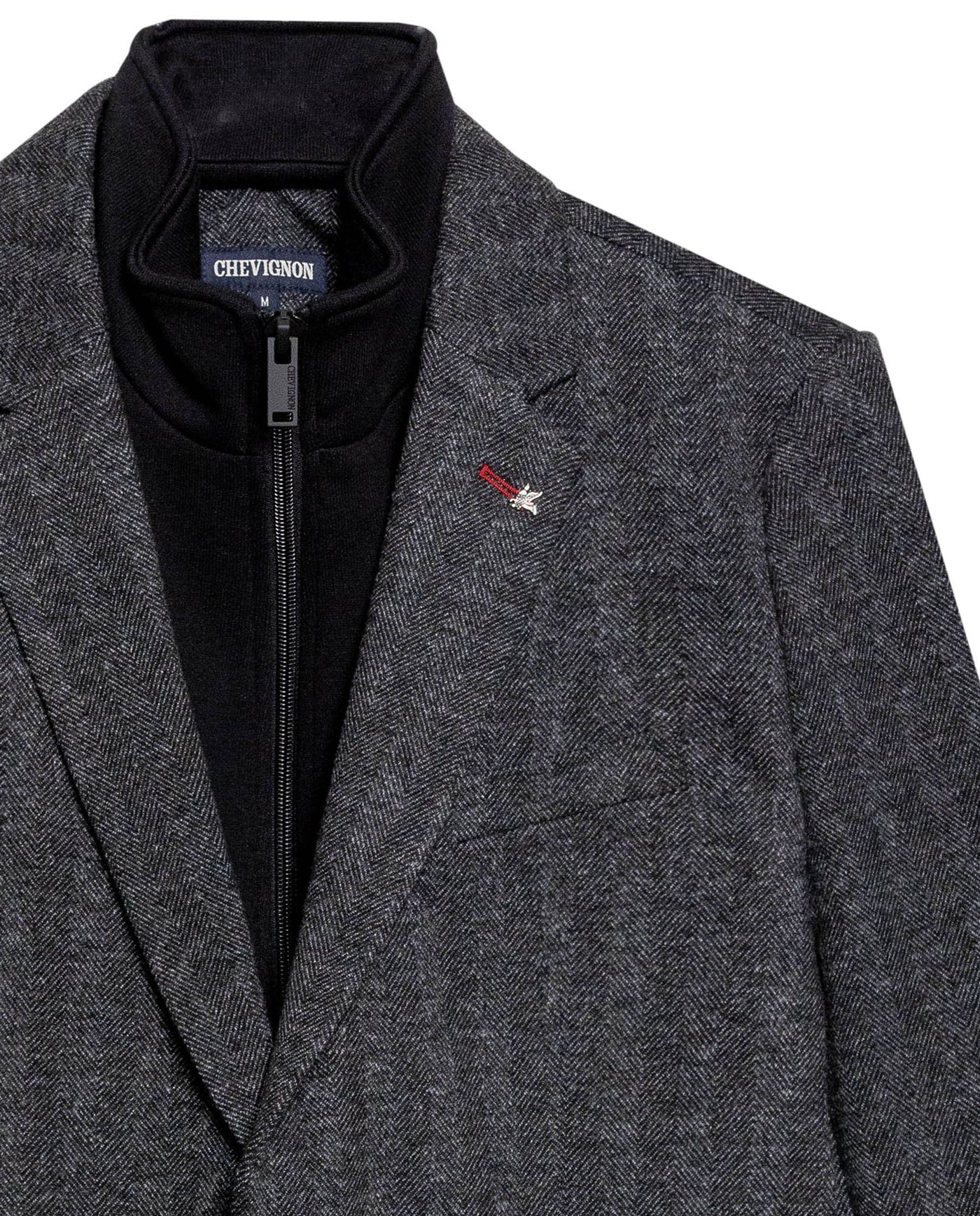 Men's 2-in-1 Blazer with Duck Pin in Polyester-Rayon Blend, Dockside 629G010 - 7