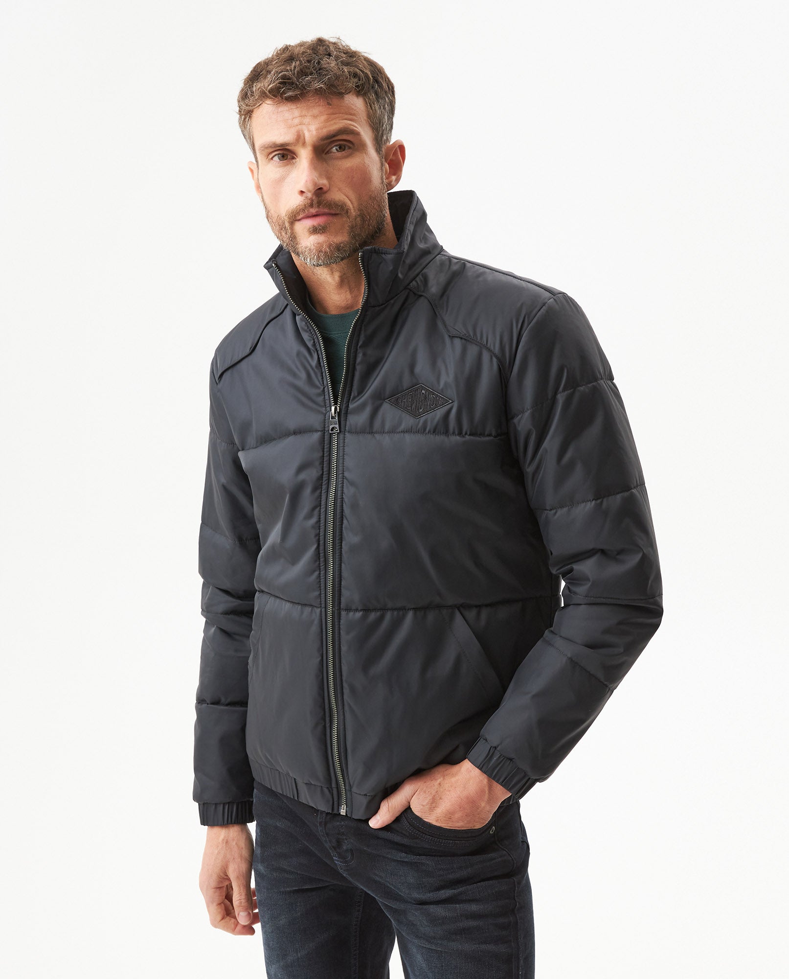 Men's Padded Jacket - Black 629G011 - 1