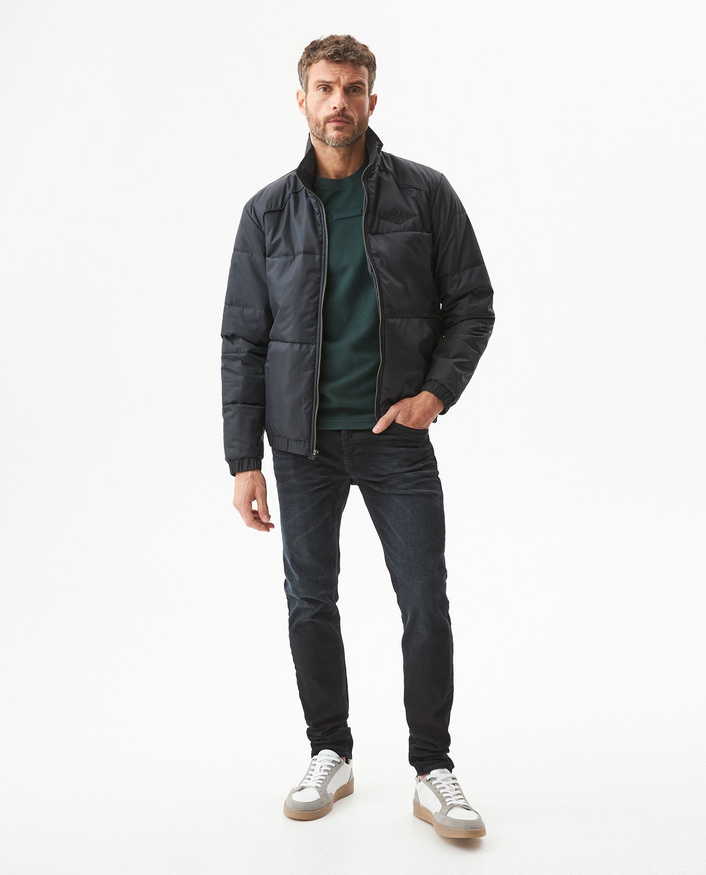 Men's Padded Jacket - Black 629G011 - 3